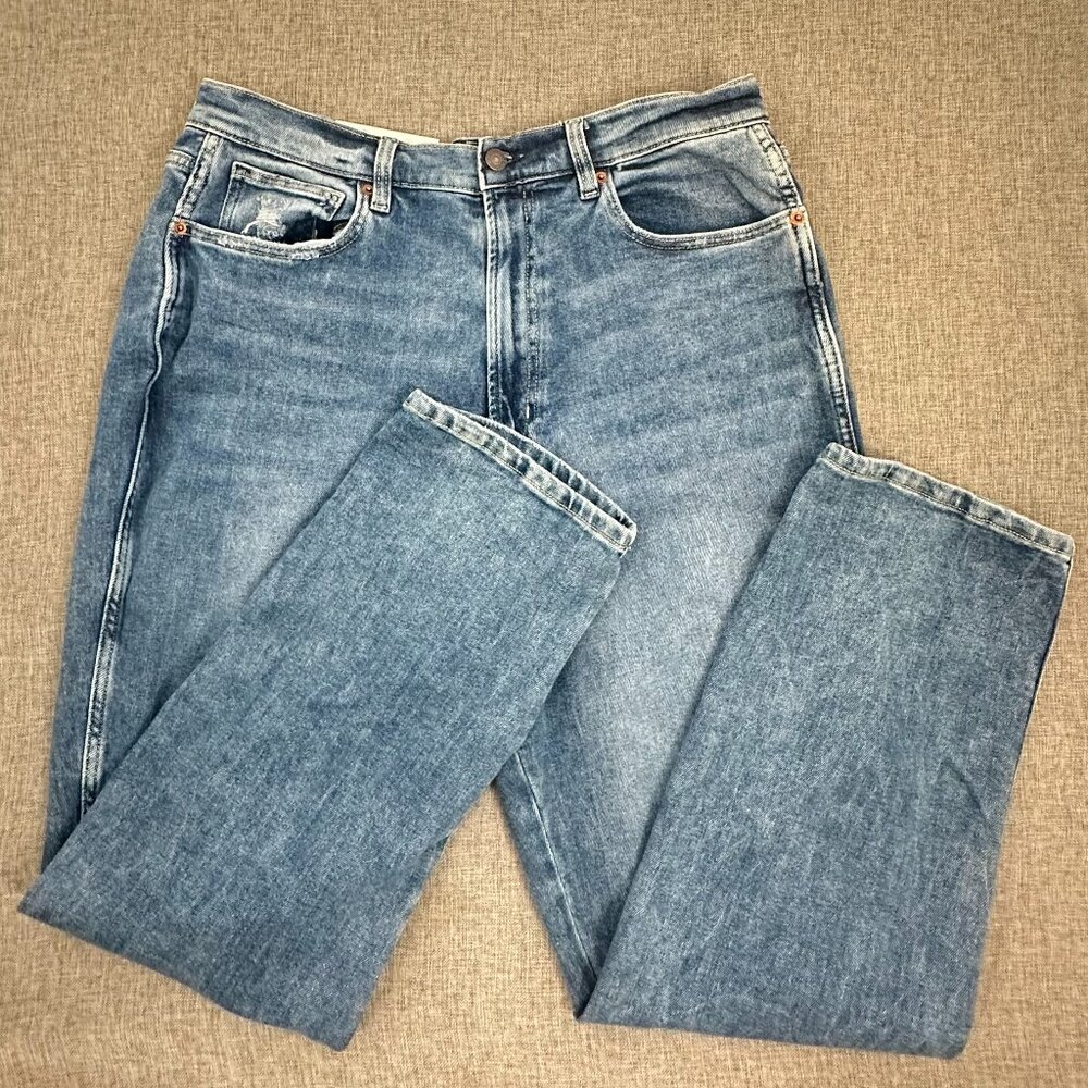 NEW! Arizona Jeans 90's Curvy‎ Straight Highest Rise Sz 19 Ripped Distressed